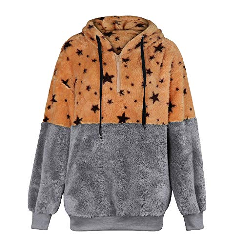 SHOBDW Liquidación Venta Mujer Sudadera con Capucha 2019 Suelta Tallas Grandes Jersey De Mujer Jersey Otoño Invierno Manga Larga Remata Abrigo Cálido (XXL, T-Café) SHOBDW Liquidación Venta Mujer Sudadera con Capucha 2019 Suelta Tallas Grandes Jersey De Mujer Jersey Otoño Invierno Manga Larga Remata Abrigo Cálido (XXL, T-Café)