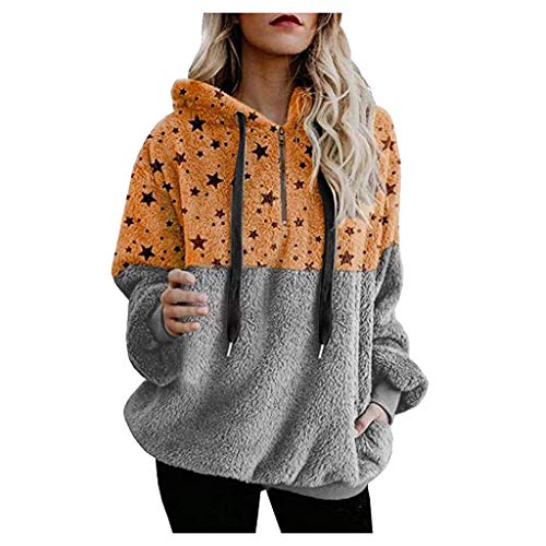 SHOBDW Liquidación Venta Mujer Sudadera con Capucha 2019 Suelta Tallas Grandes Jersey De Mujer Jersey Otoño Invierno Manga Larga Remata Abrigo Cálido (XXL, T-Café) SHOBDW Liquidación Venta Mujer Sudadera con Capucha 2019 Suelta Tallas Grandes Jersey De Mujer Jersey Otoño Invierno Manga Larga Remata Abrigo Cálido (XXL, T-Café)