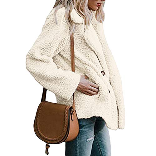 SHOBDW Mujer Chaqueta para Mujer de Moda Sólida Chaqueta Casual Otoño Invierno Tops de Manga Larga Parka cálida Outwear Abrigo para Mujer Turn Down Collar Overcoat Ladies Outercoat SHOBDW Mujer Chaqueta para Mujer de Moda Sólida Chaqueta Casual Otoño Invierno Tops de Manga Larga Parka cálida Outwear Abrigo para Mujer Turn Down Collar Overcoat Ladies Outercoat