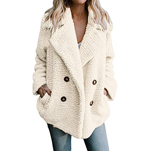 SHOBDW Mujer Chaqueta para Mujer de Moda Sólida Chaqueta Casual Otoño Invierno Tops de Manga Larga Parka cálida Outwear Abrigo para Mujer Turn Down Collar Overcoat Ladies Outercoat SHOBDW Mujer Chaqueta para Mujer de Moda Sólida Chaqueta Casual Otoño Invierno Tops de Manga Larga Parka cálida Outwear Abrigo para Mujer Turn Down Collar Overcoat Ladies Outercoat