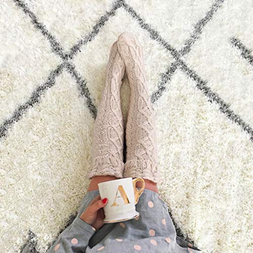 SHOBDW Mujeres Niñas Tejer Grueso Caliente Muslo Alto Sobre La Rodilla Calcetines Calcetines de Algodón Térmico Señoras Medias Largas Regalo de Día de San Valentín SHOBDW Mujeres Niñas Tejer Grueso Caliente Muslo Alto Sobre La Rodilla Calcetines Calcetines de Algodón Térmico Señoras Medias Largas Regalo de Día de San Valentín