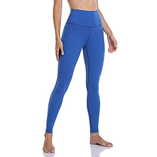 SHOBDW Pantalones Mujer Sólido Push Up Leggings Medias Cintura Alta Estiramiento Entrenamiento Fitness Deportes Gimnasio Pantalones Deportivos De Yoga con Bolsillo Oculto