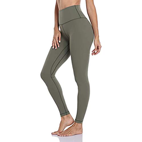 SHOBDW Pantalones Mujer Sólido Push Up Leggings Medias Cintura Alta Estiramiento Entrenamiento Fitness Deportes Gimnasio Pantalones Deportivos De Yoga con Bolsillo Oculto