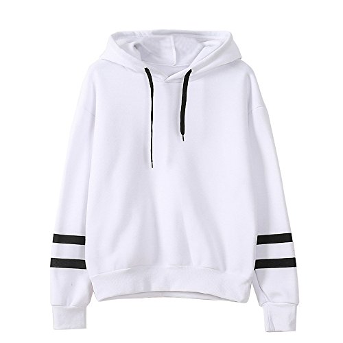 SHOBDW Sudadera Moda Mujer Suave Elegante Sexy Print Lindo o-Cuello Puro Otoño Invierno Sudadera con Capucha de Manga Larga(Blanco,L) SHOBDW Sudadera Moda Mujer Suave Elegante Sexy Print Lindo o-Cuello Puro Otoño Invierno Sudadera con Capucha de Manga Larga(Blanco,L)
