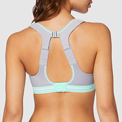 Shock Absorber Ultimate Run Bra Sujetador Deportivo, Multicolor (Gris-Vert D'eau 0bz), 95C para Mujer