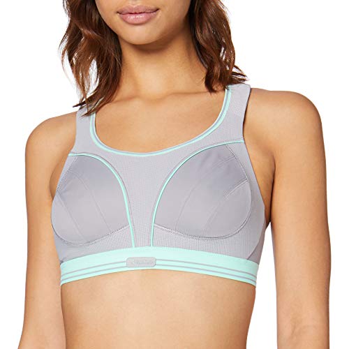 Shock Absorber Ultimate Run Bra Sujetador Deportivo, Multicolor (Gris-Vert D'eau 0bz), 95C para Mujer