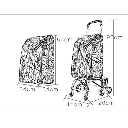 shopping cart Carro De Compras, Escalador, Bicicleta De Montaña, Rueda De Goma, Bolsa De Gran Capacidad, Aleación De Aluminio, Carga Fuerte