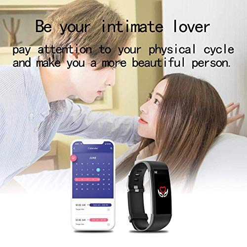 showyoo Smartwatch Reloj Deportiva de frecuencia cardíaca,oxígeno en Sangre,presión Arterial,Monitor de sueño IP68 Reloj Impermeable con conteo de Pasos,medición de Temperatura y de calorías