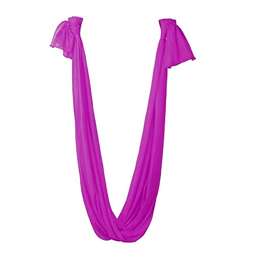 SHYSBV 2.8M * 1M Longitud Yoga Flying Swing Hamaca Anti-Gravity Yoga Elástico Inversión Aérea Swing Sling Strap Prop-Rojo