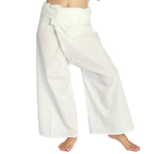 Siam Secrets Pantalones de pescador tailandés, unisex, ligeros, para yoga