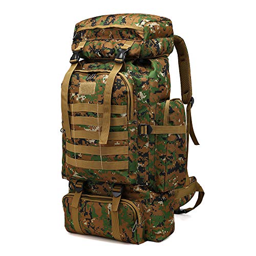 Sici 80L Mochila de Trekking, Impermeable Tela Ligera y Multifuncional de Oxford, de Gran Capacidad, para Acampar, Mochila de Senderismo, Montar a Caballo, Practicar Senderismo Deportes al Aire Libre Sici 80L Mochila de Trekking, Impermeable Tela Ligera y Multifuncional de Oxford, de Gran Capacidad, para Acampar, Mochila de Senderismo, Montar a Caballo, Practicar Senderismo Deportes al Aire Libre
