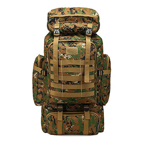 Sici 80L Mochila de Trekking, Impermeable Tela Ligera y Multifuncional de Oxford, de Gran Capacidad, para Acampar, Mochila de Senderismo, Montar a Caballo, Practicar Senderismo Deportes al Aire Libre Sici 80L Mochila de Trekking, Impermeable Tela Ligera y Multifuncional de Oxford, de Gran Capacidad, para Acampar, Mochila de Senderismo, Montar a Caballo, Practicar Senderismo Deportes al Aire Libre