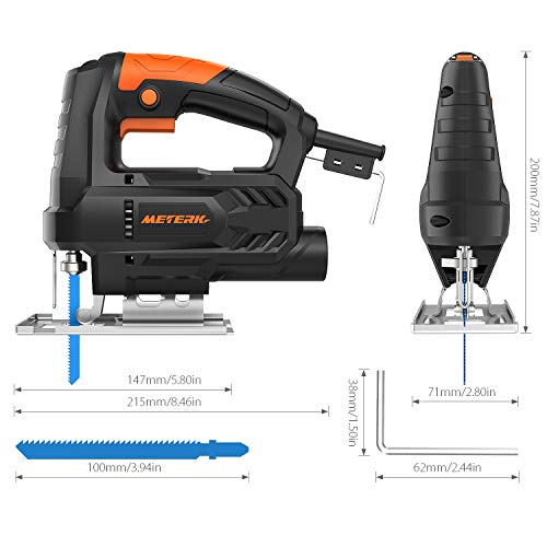 Sierra de Calar, Meterk 400W 6 Velocidades Ajustables：0-3000RPM Hogar Pequeño Multifunción de la Máquina de Corte Carpintería Sierra de Cadena de Corte de Alambre vio Herramientas Eléctricas