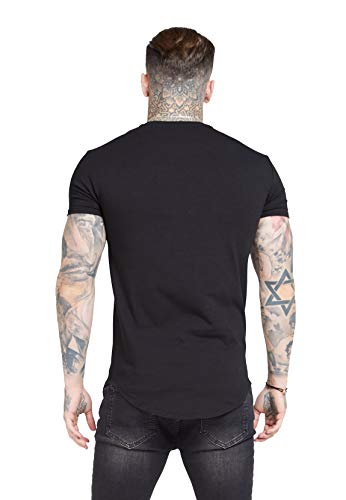 Sik Silk SS-15816 Short Sleeve Core Gym T-Shirt - Black Medium Black