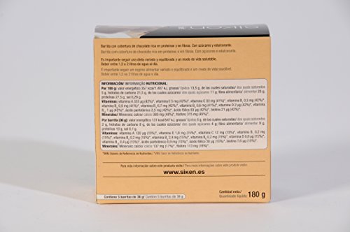 Siken Diet - Barrita turrón de 36 g. Estuche de 5 unidades. 131 Kcal/barrita Siken Diet - Barrita turrón de 36 g. Estuche de 5 unidades. 131 Kcal/barrita
