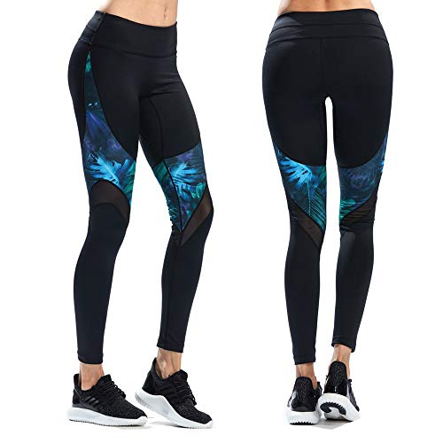 SILIK Womens Sports Workout Leggings atléticos Pantalones de yoga de longitud completa Pantalones de gimnasia para correr Medias Verde M