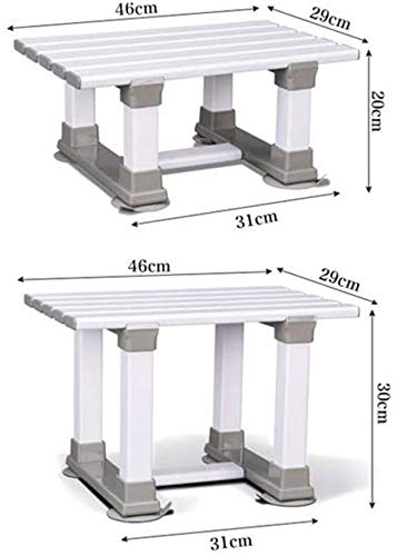 Silla de ducha antideslizante, Banco de bañera del taburete del asiento con ventosas Apto for mayores, los mayores, mujeres embarazadas, niños, personas con Discapacidad Física, la gente que es inconv