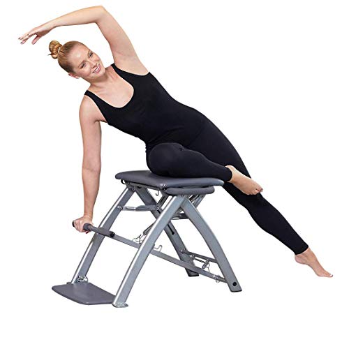 Silla de ejercicio profesional Pilates | Ejercicios de fitness en casa o en el estudio | Modelo "La vida es una playa" + 4 DVD instructivos | Como se ve en la television