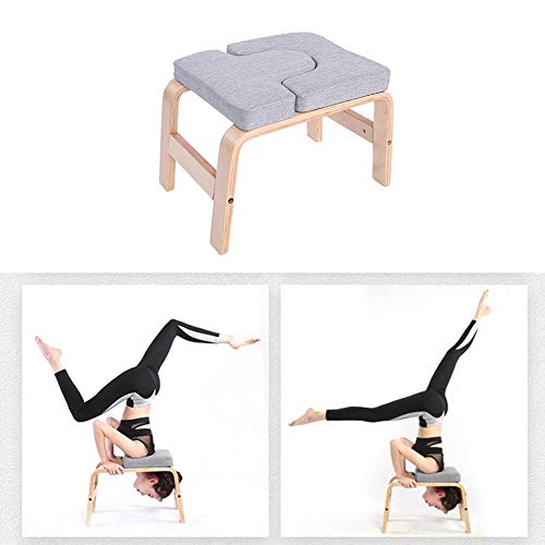 Silla De Inversión De Yoga - Almohadillas De Madera Y PU - Banco De Yoga para La Cabeza - Banco para Sirsasana & Taburete De Inversión para Familia, Gimnasio - Alivie La Fatiga Y Desarrolle El Cuerpo Silla De Inversión De Yoga - Almohadillas De Madera Y PU - Banco De Yoga para La Cabeza - Banco para Sirsasana & Taburete De Inversión para Familia, Gimnasio - Alivie La Fatiga Y Desarrolle El Cuerpo