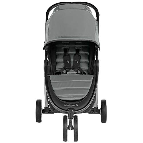 Silla de paseo City Mini® 2 de 3 ruedas Slate de Baby Jogger, desde nacimiento a 22kg. Color gris