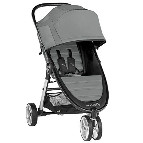 Silla de paseo City Mini® 2 de 3 ruedas Slate de Baby Jogger, desde nacimiento a 22kg. Color gris