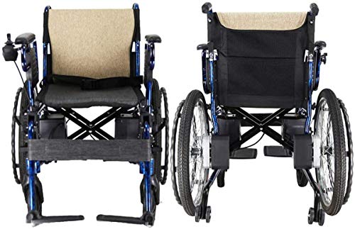 Sillas de ruedas eléctricas para adultos Powerchair plegable con 12Ah Li-ion, plegable portátil de energía Silla scooter motorizado for discapacitados y ancianos Movilidad Para los ancianos y discapac