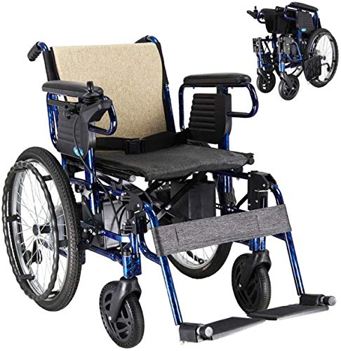 Sillas de ruedas eléctricas para adultos Powerchair plegable con 12Ah Li-ion, plegable portátil de energía Silla scooter motorizado for discapacitados y ancianos Movilidad Para los ancianos y discapac