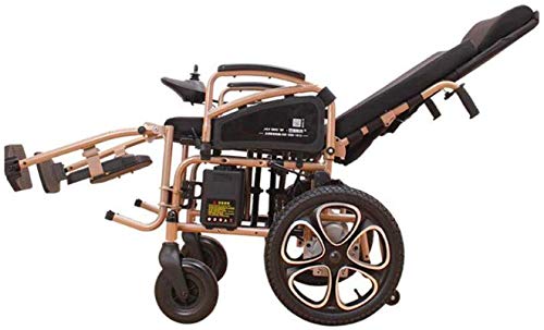 Sillas de ruedas eléctricas para adultos Puede mentir plana Silla de ruedas eléctrica inteligente automático portátil plegable silla de ruedas Scooter motorizado Potente silla de ruedas de doble motor Sillas de ruedas eléctricas para adultos Puede mentir plana Silla de ruedas eléctrica inteligente automático portátil plegable silla de ruedas Scooter motorizado Potente silla de ruedas de doble motor