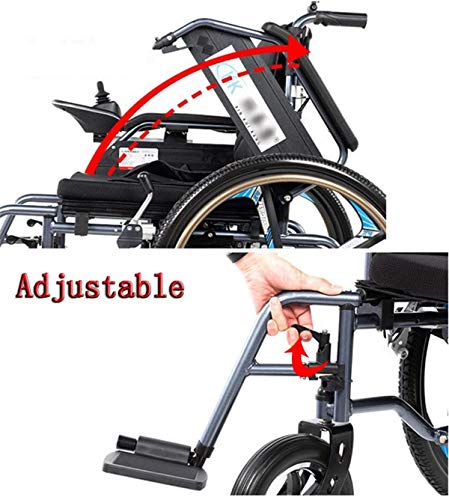 Sillas de ruedas eléctricas para adultos Silla de ruedas eléctrica plegable de peso ligero, plegable Powerchair con 12Ah Li-ion, plegable portátil de energía Silla scooter motorizado for discapacitado Sillas de ruedas eléctricas para adultos Silla de ruedas eléctrica plegable de peso ligero, plegable Powerchair con 12Ah Li-ion, plegable portátil de energía Silla scooter motorizado for discapacitado