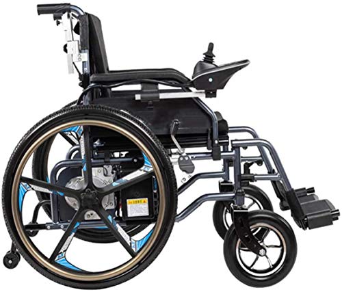Sillas de ruedas eléctricas para adultos Silla de ruedas eléctrica plegable de peso ligero, plegable Powerchair con 12Ah Li-ion, plegable portátil de energía Silla scooter motorizado for discapacitado