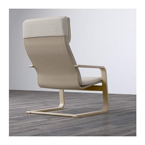 Sillón voladizo «Pello», de abedul y tela de algodón, de Ikea, 1.25 mm, beige, 1 Sillón voladizo «Pello», de abedul y tela de algodón, de Ikea, 1.25 mm, beige, 1