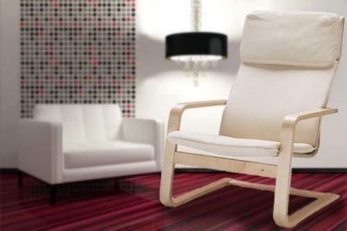 Sillón voladizo «Pello», de abedul y tela de algodón, de Ikea, 1.25 mm, beige, 1 Sillón voladizo «Pello», de abedul y tela de algodón, de Ikea, 1.25 mm, beige, 1