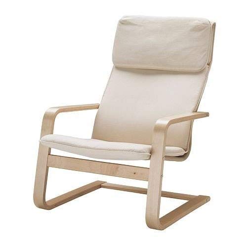 Sillón voladizo «Pello», de abedul y tela de algodón, de Ikea, 1.25 mm, beige, 1