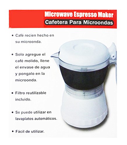 SILVANO Cafetera microondas Individual Taza Cafe en 3 Minutos en microondas Novedad SILVANO Cafetera microondas Individual Taza Cafe en 3 Minutos en microondas Novedad