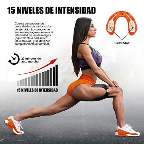 SILVANO Electroestimulador de glúteos para Fortalecer la Musculatura y Quemar Grasa sin Hacer Esfuerzo ni gastar Tiempo. Realza y tonifica la Zona tratada. También para Otras Zonas. (Negro&Naranja) SILVANO Electroestimulador de glúteos para Fortalecer la Musculatura y Quemar Grasa sin Hacer Esfuerzo ni gastar Tiempo. Realza y tonifica la Zona tratada. También para Otras Zonas. (Negro&Naranja)