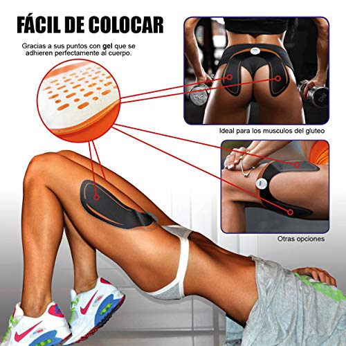 SILVANO Electroestimulador de glúteos para Fortalecer la Musculatura y Quemar Grasa sin Hacer Esfuerzo ni gastar Tiempo. Realza y tonifica la Zona tratada. También para Otras Zonas. (Negro&Naranja) SILVANO Electroestimulador de glúteos para Fortalecer la Musculatura y Quemar Grasa sin Hacer Esfuerzo ni gastar Tiempo. Realza y tonifica la Zona tratada. También para Otras Zonas. (Negro&Naranja)