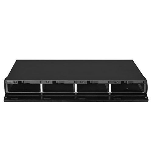 SilverStone SST-RS431S - Montaje en rack 1U -  2 Carcasas para disco duro externa sin bandeja de 4 bahías 3,5” SAS/SATA mini SAS SFF8088x, negro