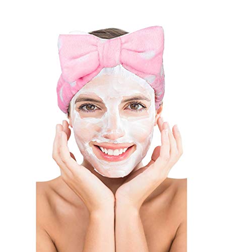 SIMIN 6 Pcs Cepillo de Máscara de Silicona con 2Pcs Diadema de spa, Herramienta de Máscara Cepillo de Máscara de Silicona Suave Herramienta de Frotis de Cuerpo y Mascarilla