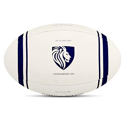 Simon Shaw Rugby - Ultra Flight - Balón de rugby tamaño 4 - Pelotas de rugby definitivas de un jugador de clase mundial. Simon Shaw Rugby - Ultra Flight - Balón de rugby tamaño 4 - Pelotas de rugby definitivas de un jugador de clase mundial.
