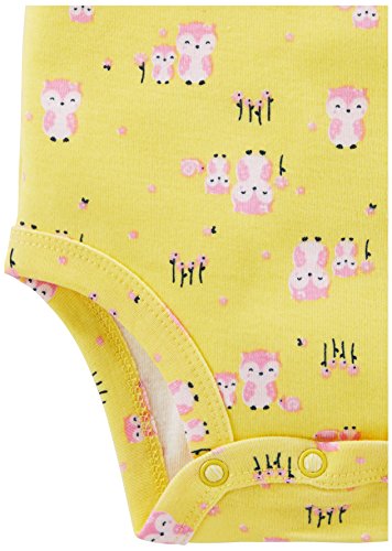 Simple Joys by Carter's - Body de manga larga para niña (5 unidades) ,Pink, Gray, White, Yellow ,18 Meses Simple Joys by Carter's - Body de manga larga para niña (5 unidades) ,Pink, Gray, White, Yellow ,18 Meses