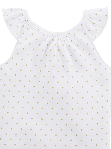 Simple Joys by Carter's - Body sin mangas para niña (6 unidades) ,Black, White Pink Ruffle ,18 Months Simple Joys by Carter's - Body sin mangas para niña (6 unidades) ,Black, White Pink Ruffle ,18 Months
