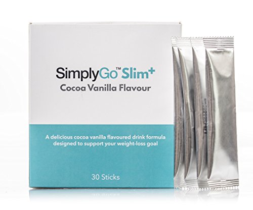 SimplyGo™ Slim+ - Sabor chocolate con vainilla - 30 Raciones - Apto para veganos - 30 Sobres - SimplySupplements