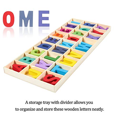 SIMUER Juego de Letras y números de Madera de 216 pcs - Letras mayúsculas de Madera con Bandeja de Almacenamiento - Letras de Madera de Alfabeto para Manualidades con números de Madera Natural Suave SIMUER Juego de Letras y números de Madera de 216 pcs - Letras mayúsculas de Madera con Bandeja de Almacenamiento - Letras de Madera de Alfabeto para Manualidades con números de Madera Natural Suave