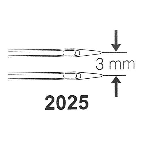 Singer - Agujas Dobles para máquina de Coser (Distancia: 3)