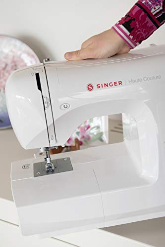 Singer Haute Couture - Máquina de coser electrónica de edición exclusiva, 80 puntos de costura, portátil, eléctrica, profesional, automática, costura creativa, fácil para principiantes