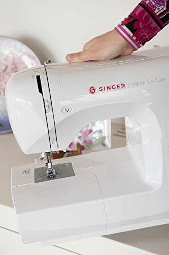 Singer Haute Couture - Máquina de coser electrónica de edición exclusiva, 80 puntos de costura, portátil, eléctrica, profesional, automática, costura creativa, fácil para principiantes Singer Haute Couture - Máquina de coser electrónica de edición exclusiva, 80 puntos de costura, portátil, eléctrica, profesional, automática, costura creativa, fácil para principiantes