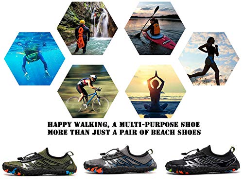 SINOES Descalzo Zapatos de Agua, Piel Agua de Secado Rápido Calzado Unisex Hombres Calcetines de Agua para Mujer Ligeros para Piscina Playa Surf Ejercicio de resbalón Yoga Escarpines SINOES Descalzo Zapatos de Agua, Piel Agua de Secado Rápido Calzado Unisex Hombres Calcetines de Agua para Mujer Ligeros para Piscina Playa Surf Ejercicio de resbalón Yoga Escarpines
