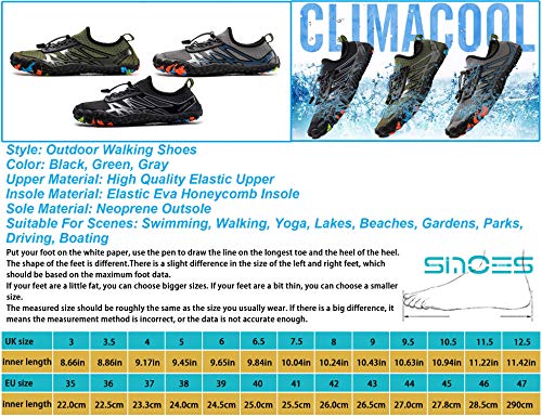 SINOES Descalzo Zapatos de Agua, Piel Agua de Secado Rápido Calzado Unisex Hombres Calcetines de Agua para Mujer Ligeros para Piscina Playa Surf Ejercicio de resbalón Yoga Escarpines SINOES Descalzo Zapatos de Agua, Piel Agua de Secado Rápido Calzado Unisex Hombres Calcetines de Agua para Mujer Ligeros para Piscina Playa Surf Ejercicio de resbalón Yoga Escarpines