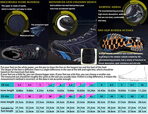 SINOES Sandalias Deportivas Trekking Hombres Verano Pescador Playa Zapatos Casuales Transpirable Zapatilla de Senderismo Deportes Montaña y Asfalto Zapatos para Correr Malla