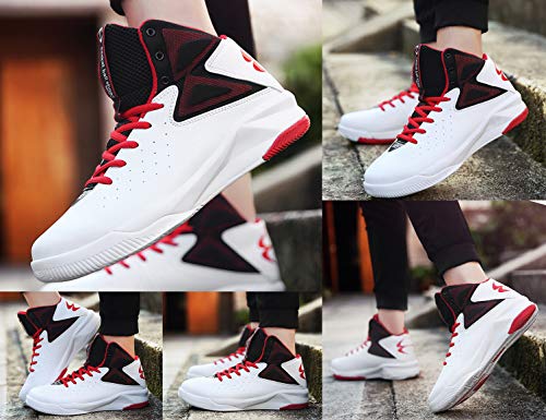 SINOES Zapatillas de Baloncesto con Cordones en la Parte Delantera Zapatillas de Deporte con protección Antideslizante en la Espalda para Hombres SINOES Zapatillas de Baloncesto con Cordones en la Parte Delantera Zapatillas de Deporte con protección Antideslizante en la Espalda para Hombres
